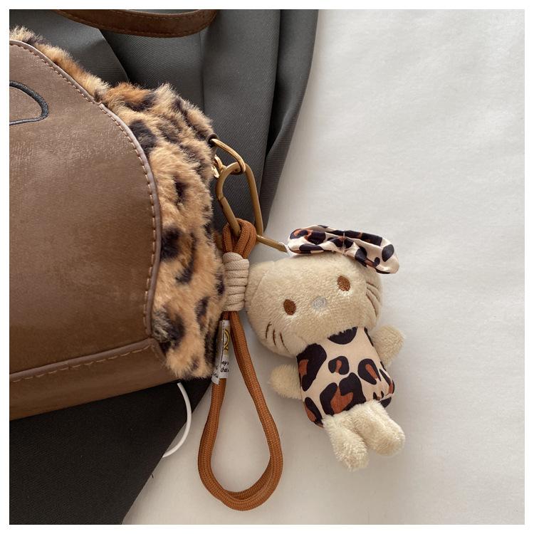 

Нишевая мода персонализированная сумка с кошачьими ушками женская зимняя ретро трендовая универсальная сумка через плечо высококлассная повседневная женская сумка