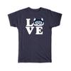 Cadeau T-shirt : Houd van Husky Siberische Hond Wolf Huisdier Hondachtige Huisdieren Honden