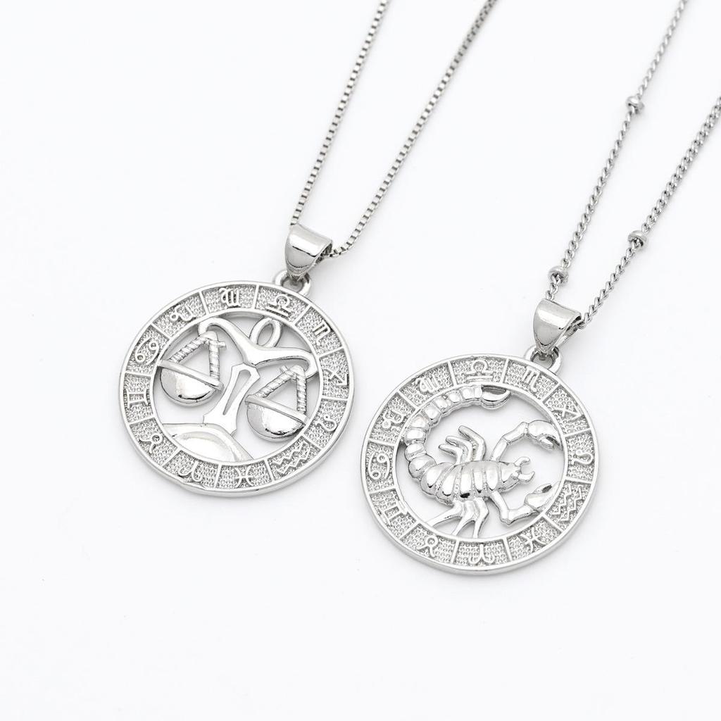 Zodiac Constellation Pendant Necklace for Men and Women - Elegant DIY Jewelry Accessory
