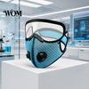 Fog-proof Safety Mask Cycling Face with Eye Shield, Breathing Valve, Lightweight Breathable Protection Windproof Dust-proof Adjustable Goggle