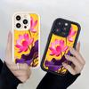 Illustrated Pink Lotus Flowers Shockproof Phone Case for Xiaomi Redmi Note 14 13 12 11 10 9 8 7 Pro Anti-Slip Soft TPU Cover