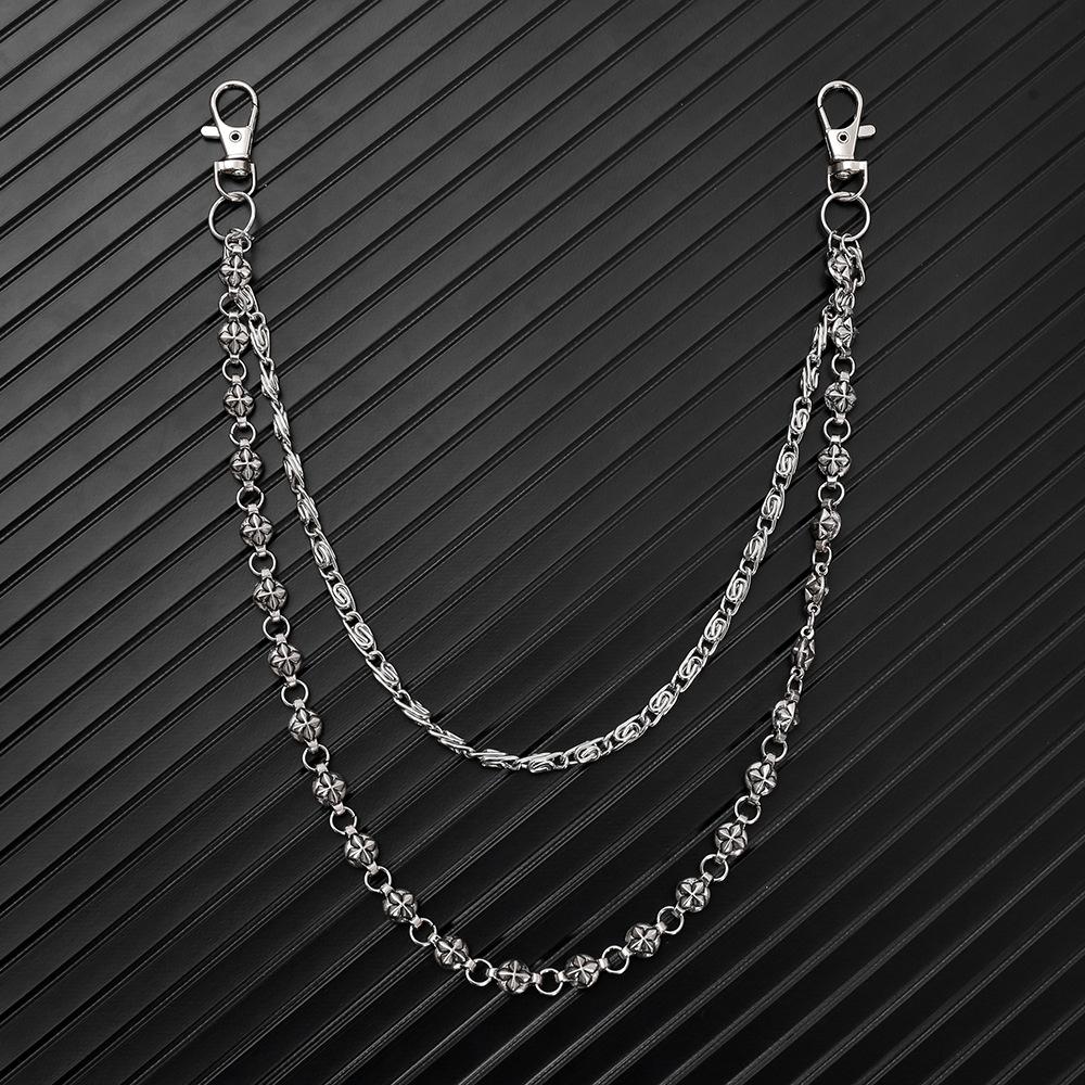 Street Hip Hop Jeans Chain Personality Punk Style Double Waist Chain Accessories