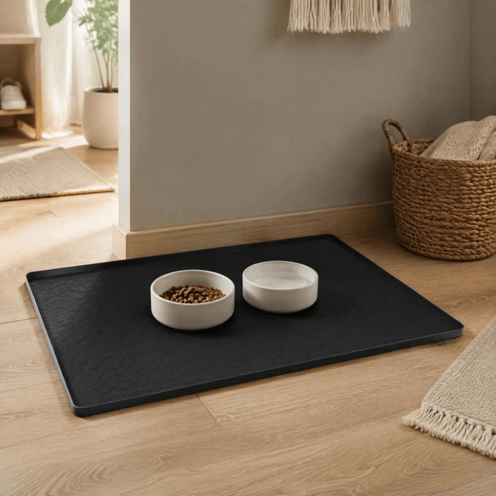 Raised Edges Silicone Fridge Mat Waterproof Floor Protection Tray Under Water Cooler