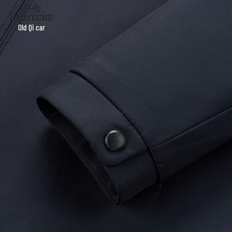 Men's Winter Wool-Filled Quilted Jacket for Mature Men