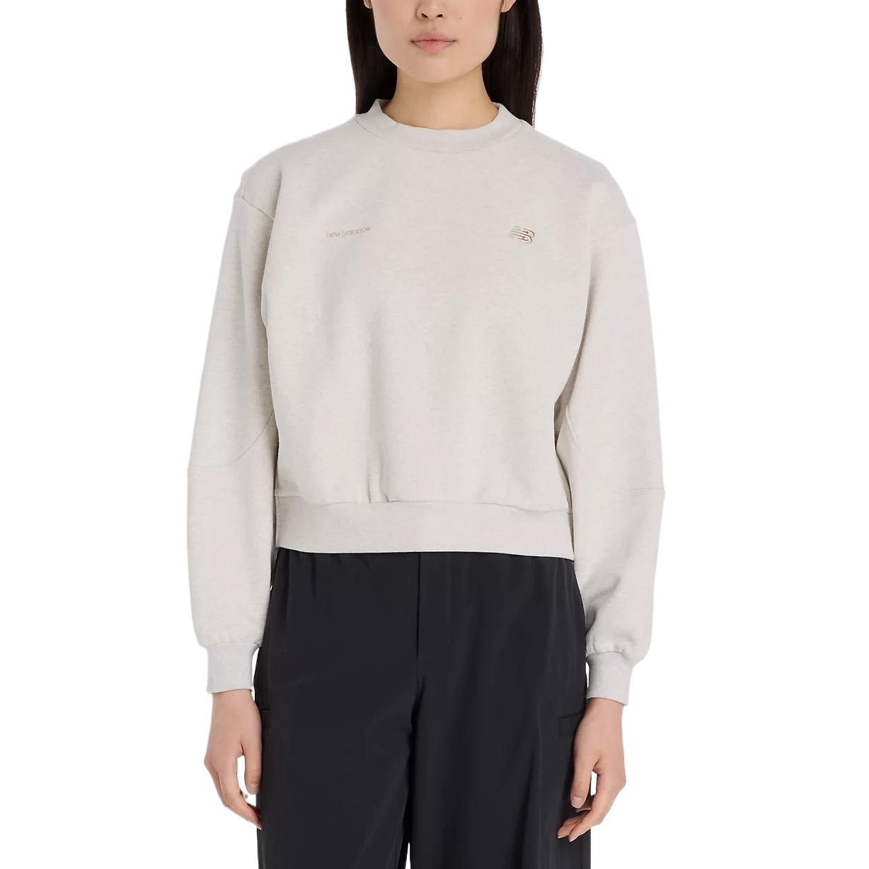 New Balance NB Grey Sweatshirt Women s Gray AWT53623-OTH L