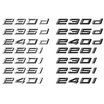 1Pc 3D ABS Car Trunk Letters 216i 218i 220i 218d 230d 225i 235d 230i 235i 240i Logo Emblem Badge Sticker For F45 F22 F23 G42 F46