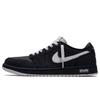 Air Jordan 1 Sklimotstandig Slitesterk Lave Topp Vintage Basketballsko Unisex Svart Sølv CZ0790-002(Team734-)