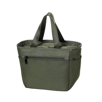 A Delicious Dark Green Insulated Lunch Bag Perfect for Lunch Large Enough To Fit a Water and Perfect for 20cm X 21cm X 13cm Boxes, Bottle, Camping.