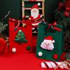 2PCS Thickened Christmas Gift Bag Felt Cloth Christmas Apple Bag New Year Gift Bag Family Gathering