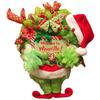 The Funny Christmas Burlap Wreath Door Creative Christmas Decorations