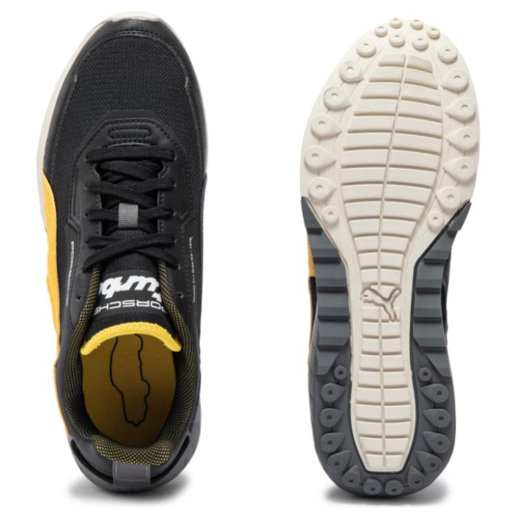 Puma Porsche Design Series Racing Trend Low-Top Lifestyle Shoes Unisex Sneakers Black Yellow 308821-01