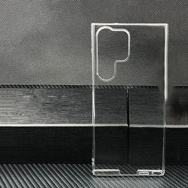 Dla Samsung Galaxy S25 S24 S23 Ultra S22 S21 S20 S10 Plus Note 10 20 Ultra plus Przezroczyste Twarde Plastikowe PC Odporne na Wstrząsy Etui na Telefon