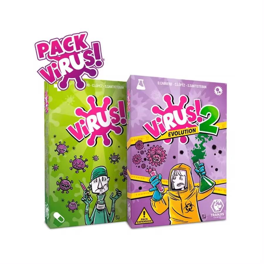 Virus Infection Card Game: 3 Types Spanish Family Party Interactive Toy