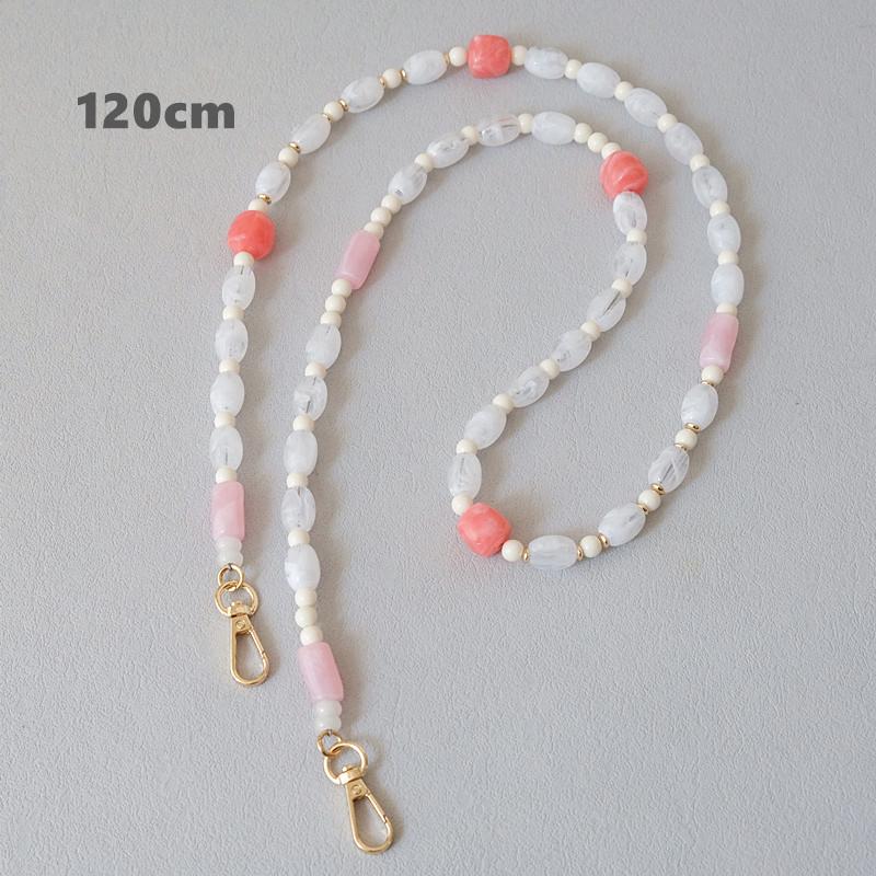 New Fashion Woman Bag Accessory Detachable Candy Beaded Chains Cute Acrylic Luxury Strap Women Elegant Bag Acrylic Handle Chain