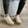 Módní evropské a americké ležérní ploché boty 2024 podzim novinka šněrovací ležérní sportovní denní jednoduché dámské boty Zapatillas De Deporte