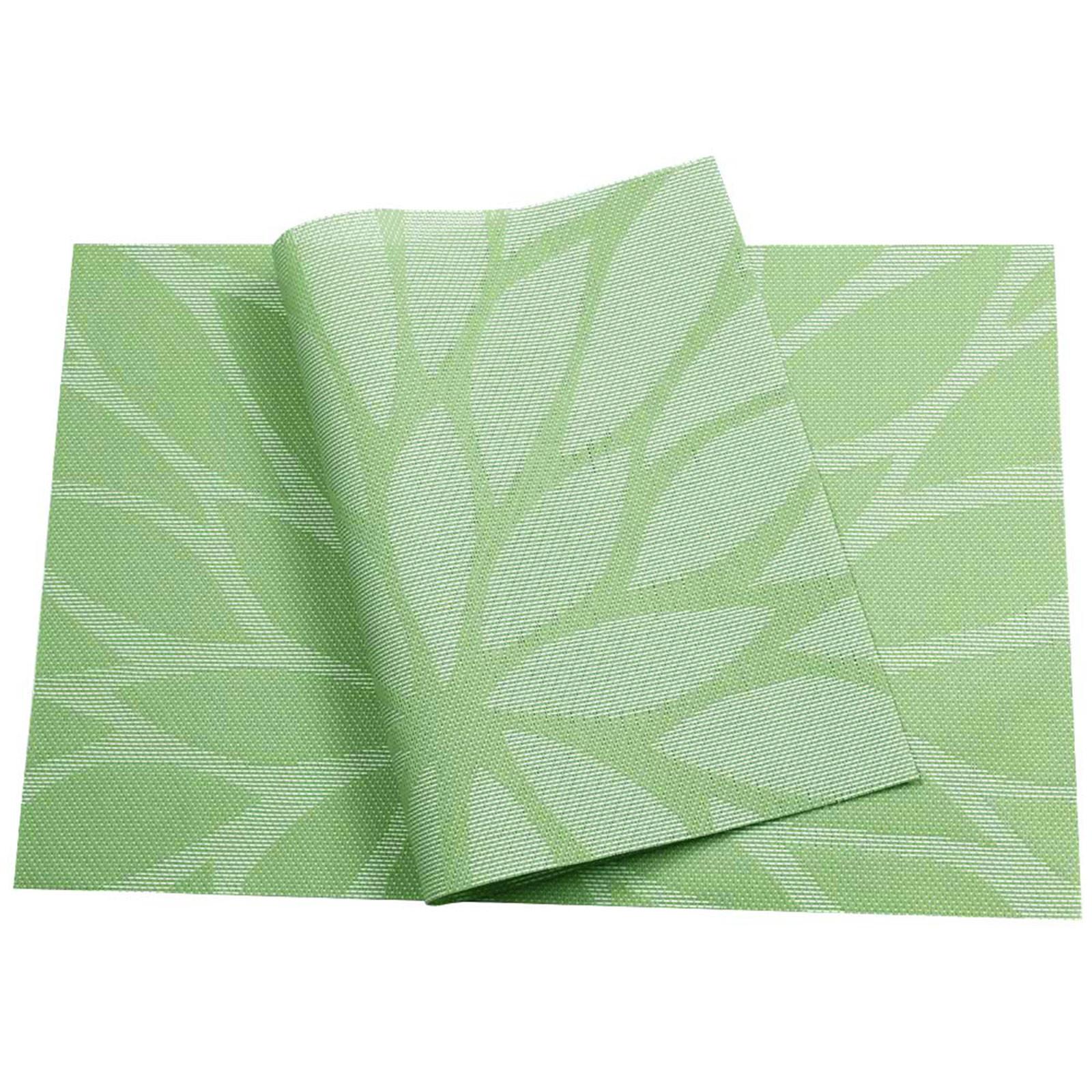 

Подставки для столовых приборов для обеденного стола. Набор моющихся подставок для столовых приборов из 6 термостойких тканых виниловых нескользящих ковриков для кухонного стола, которые можно протирать.