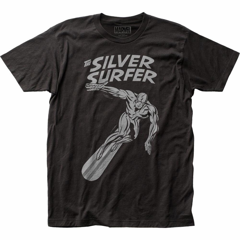 26 Silver Surfer Cosmic Wanderer T Shirt Licensed Marvel Comic Book Movie Tee Black Unisex T-Shirt L