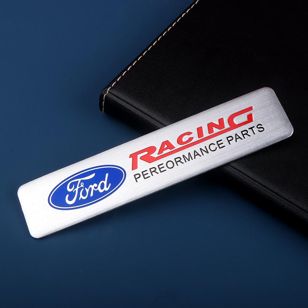 1PCS Aluminum Alloy Car Sticker Emblem Badge Decal Center Cover For Ford ST FOCUS 2 3 Mondeo Fiesta Kuga MK2 MK4 MK3 Car Styling