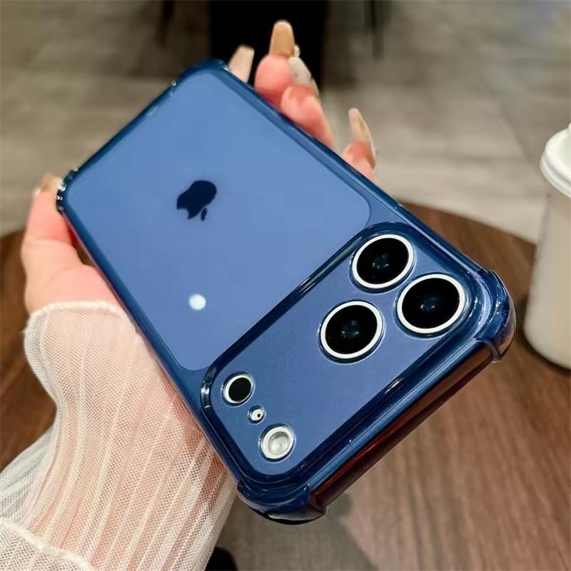 Shockproof Neon Soft TPU Clear Case For iPhone 17 Air 16 15 14 13 12 11 Pro Max Plus Camera Protection Silicone Cover