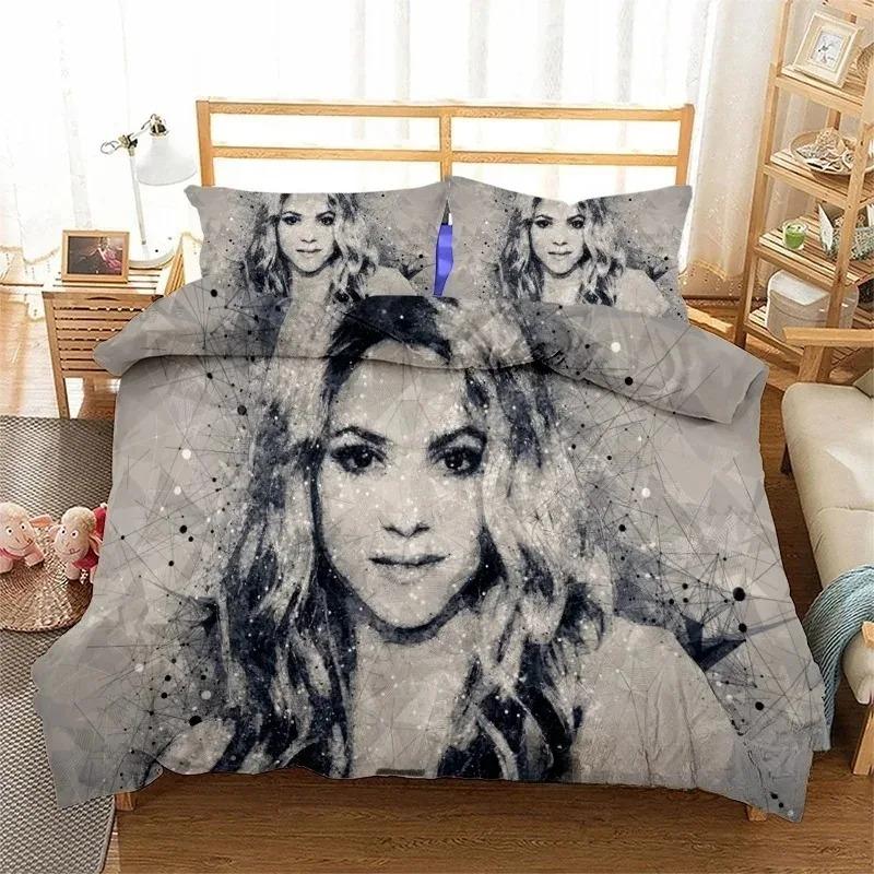 

Singer Shakira Bedding Sets Exquisite Bed Supplies Set Duvet Cover Comforter Set Bedding Set Luxury Birthday Gift Home Textiles EU Single(135*200cm)3pcs