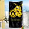 Borussia Dortmund Customize Text Beach Towel Quick-Dry Soft Microfiber Ideal for Travel Outdoor Swim Pool Yoga Surf Camping Hiking Gym Gift Holiday