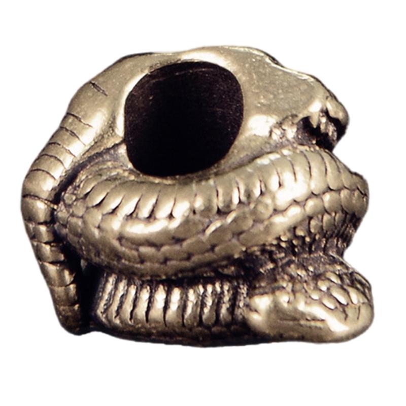 Unique Snake Head Metal Beads Pendant for Paracord and DIY Enthusiasts Jewelry Making Paracord Bead
