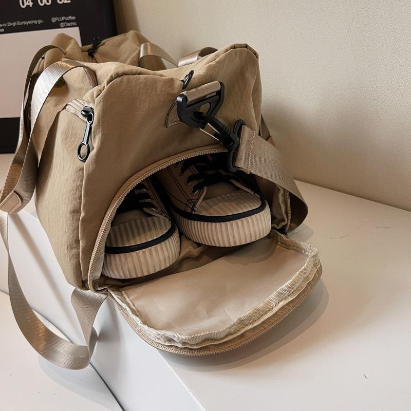 Short Distance Travel Bag Women's Large Capacity Handbag Men's Sports Bag Dry And Wet Separate Duffel Bag