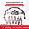 Aluminum Alloy Six-Fold Multifunctional Woodworking and Tile Measuring Ruler with Universal Locator