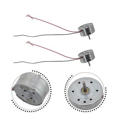 5Pcs New DC 1.5V-6V RF-300 DC Motor 24mm Round PH 2.0mm Brush Motor Compact 2 Wire Hanging Neck Fan Motor for Toy Model