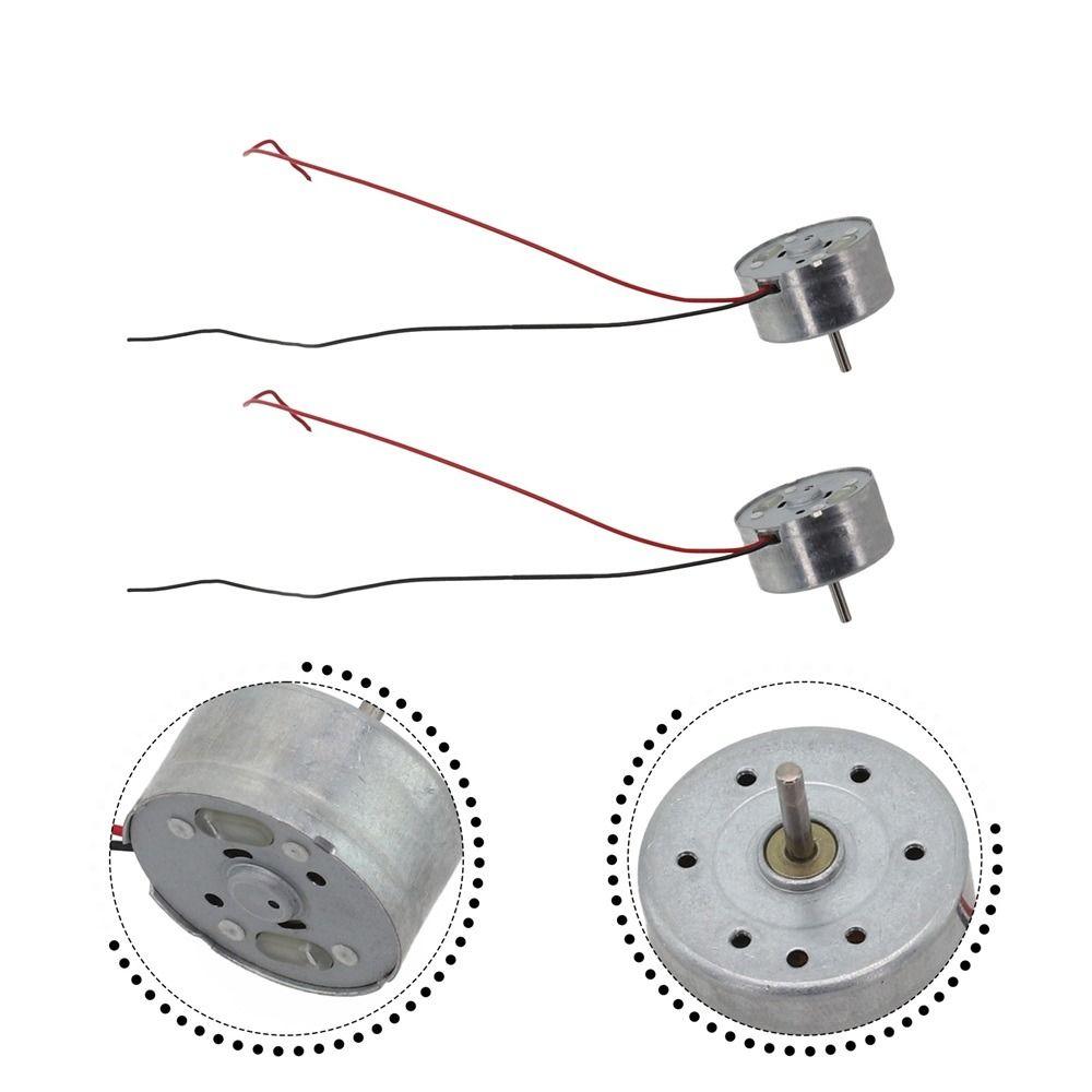 5Pcs DC 1.5V-6V RF-300 DC Motor 2Pin Brush Motor New Hanging Neck Fan Motor  for Hanging Neck Fan