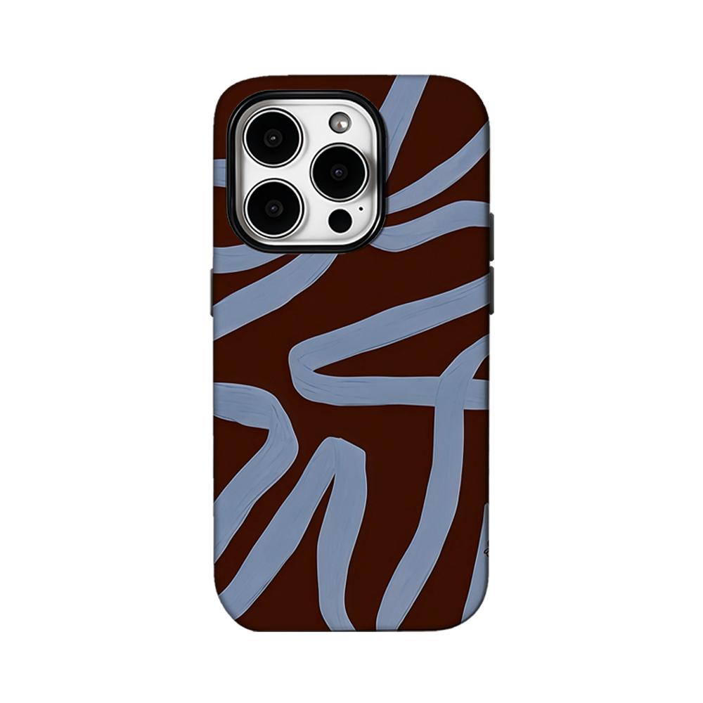 MOCHA RIBBON Phone Case for IPhone 16 15 14 13 12 11 X XS XR XSMAX 7 8 Pro Max Plus Double-layer Back Cover