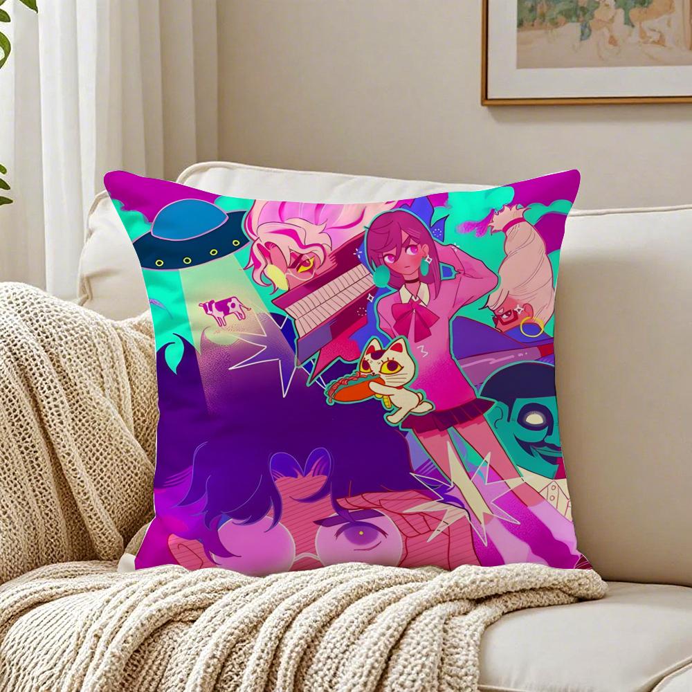 Wacky Japanese Anime DDan Da Dan anime Cushion Cover Pillowcase Antidustmite living Room Sofa Decor Cushion Room