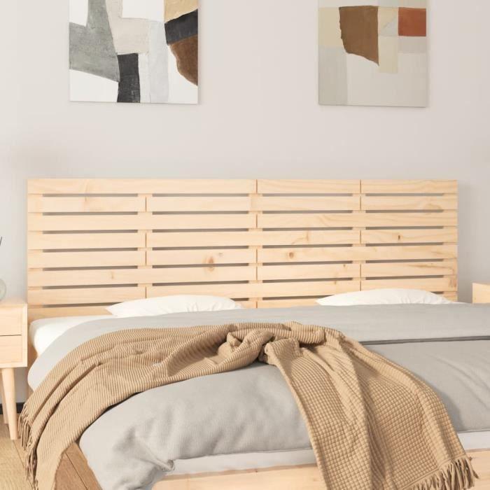 VidaXL Wall-mounted Headboard 206x3x63 Cm Solid Pine Wood 824718