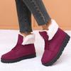Women's Boots Low Heels Winter Boots With Fur Snow Boots Ankle Botas Mujer  New Winter Footwear Comfortable Fur Shoes Woman