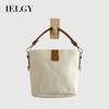 Ladies Bucket Messenger Bag Simple Atmospheric Canvas