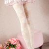 Women Sexy Rose Tattoo Tights Thin Sheer Hollow Out Pantyhose Floral Hosiery Collant Femme Medias Fantaisie