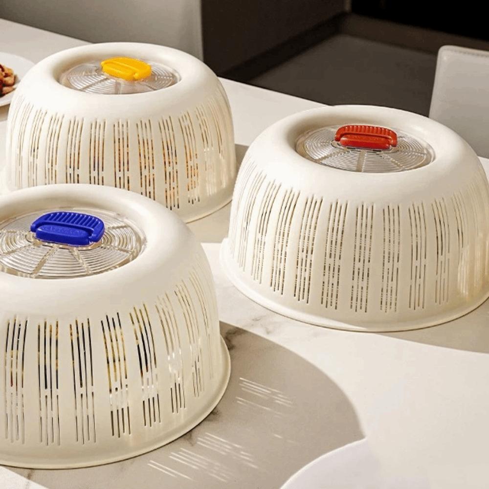 Cobertura de Plástico para Alimentos e Vegetais Resistente ao Calor Respirável à Prova de Poeira Anti-Mosca Mosquitos Cobertura para Cesta de Frutas Piquenique ao Ar Livre