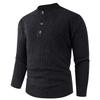 Men's  Fashion  Knitting  Pullover  Long Sleeves  Loose  Flip Collar  Sweater
