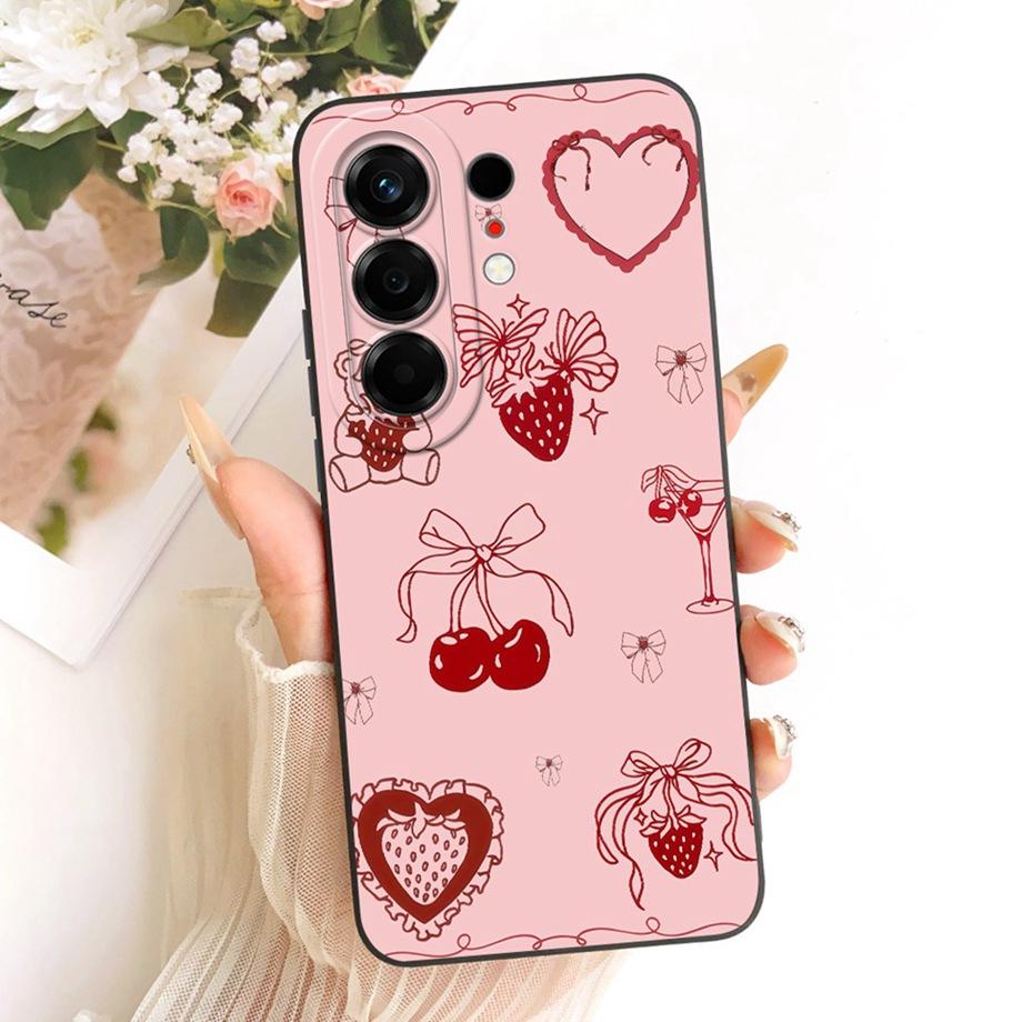 For Tecno Camon 50 4G CN5 Phone Case Floral Daisy Aesthetic Moon Nigth Bow Pattern Funda Soft Matte Silicone Back Cover Canom50