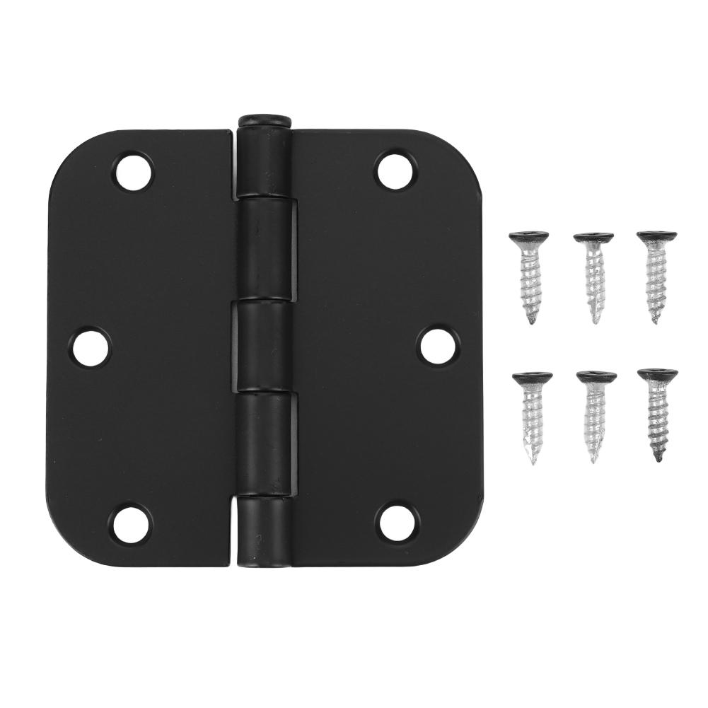 

3pcs Interior Round Door Hinges 3.5 X 3.5 Inch 5/8inch Radius Door Hinge Door Hardware Door Window Hinges for 3 1/2 Inch Doors чёрный