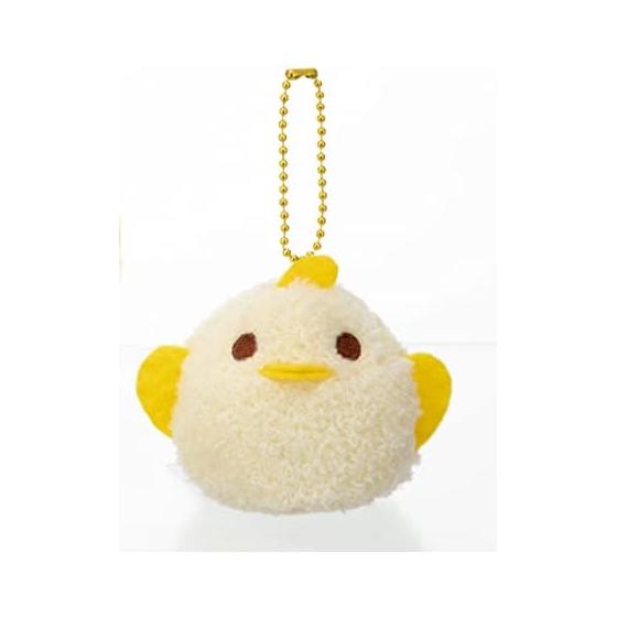 IWAYA Nagoya Cochin Chick Pudding Piyorin Fluffy Mascot ST Mark Certified Ages 6+ Nagoya Specialty Ball Chain Mascot Size Width Approximately 6cm