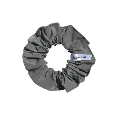 Aube Nuit Rainy Day Metallic Hair Scrunchie Metal Silver S