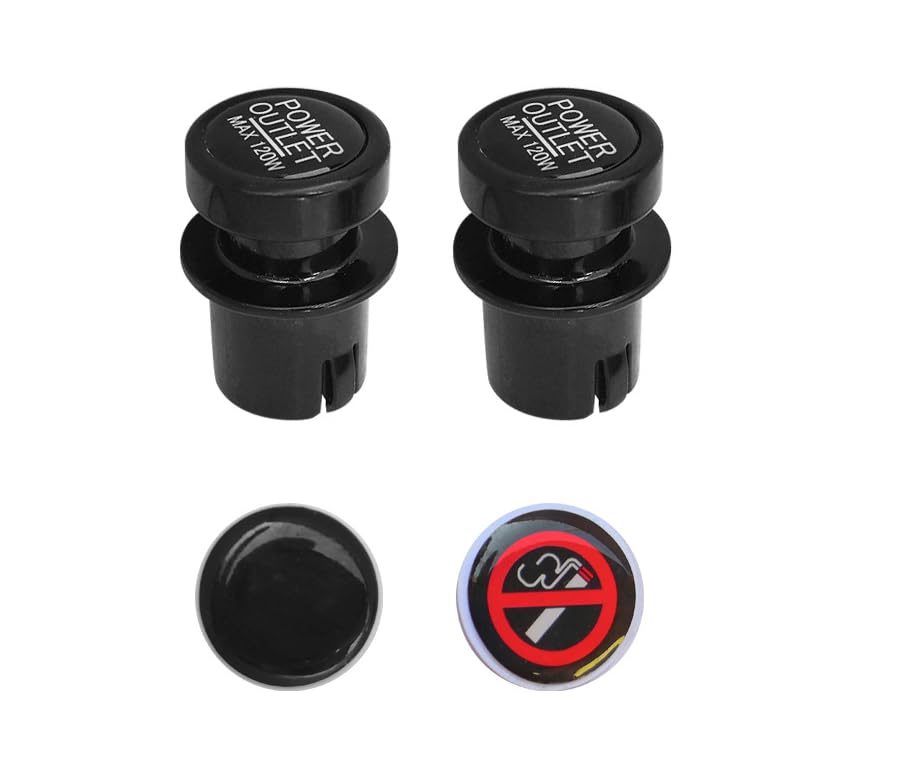 

Katigan 2 Pack Cigarette Lighter Socket Cover Cap Waterproof Dustproof Plug for Car Power чёрный