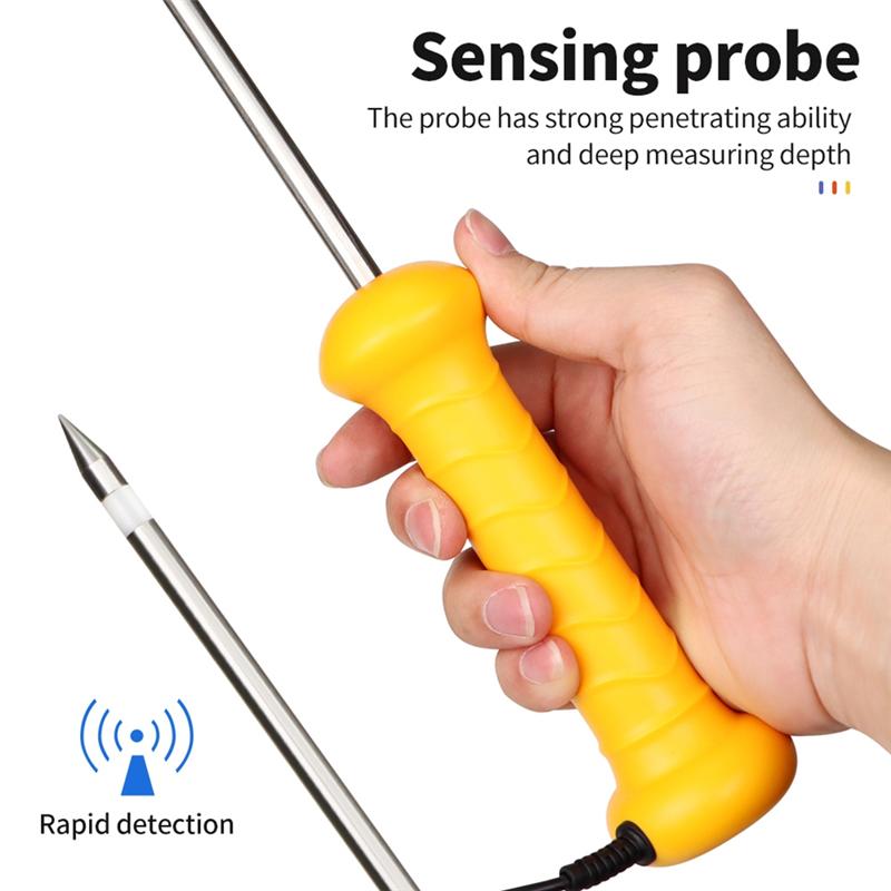 A96I-MS300H Portable Hay Moisture Meter With Probe For Hay Bale,Cereal Straw,Forage Grass,Leymus Chinensis Humidity Tester