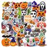 60P Pumpkin Sticker Pack Spoof Themes Waterproof Vinyl Halloween Sticker Set for Skateboard Laptops Decals Set