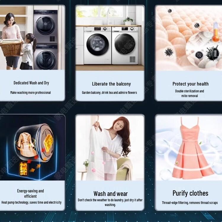 Haier HBNS100-FQ176U1 10kg Dual-Core Heat Pump Clothes Dryer