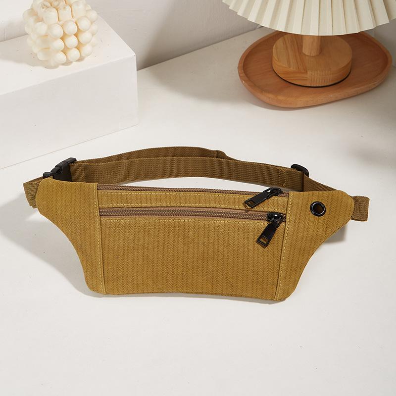 

Новая женская многофункциональная холщовая нагрудная сумка большой вместимости, модная спортивная сумка для мобильного телефона, повседневная простая универсальная поясная сумка