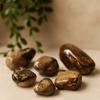 Large Jasper Tumbled Stones African Nguni, 6 Pieces