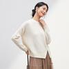 JOY SPEAKER Damen Wollmischung Rundhals-Pullover