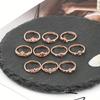New Hot Sale Geometric Heart-shaped Ring Female Adjustable Rose Gold Personality Versatile Jewelry for Girlfriend Gift